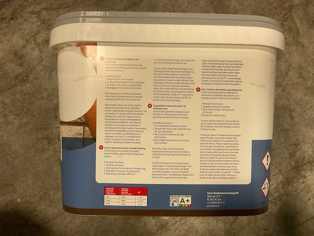 Stone design voegmortel 12kg antiek wit (48x) - afbeelding 6 van  7