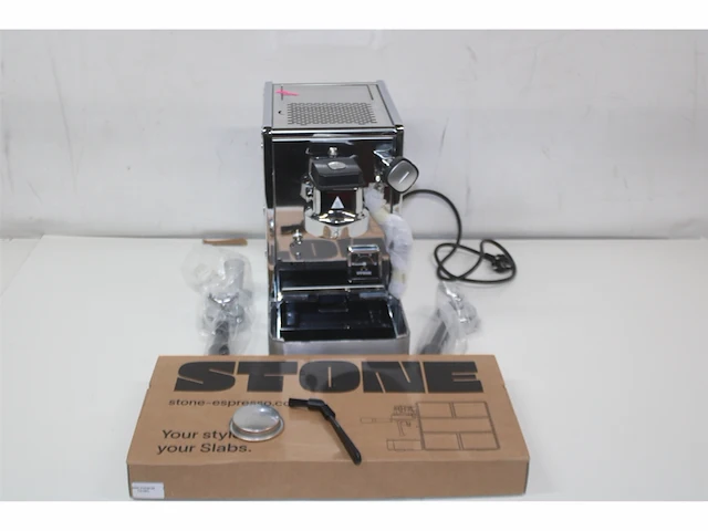 Stone premium zeefhouder espressomachine chroom satijn zilver - afbeelding 5 van  6