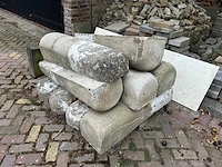 Stootband - varkensrug - betontegel (9x) - afbeelding 1 van  5