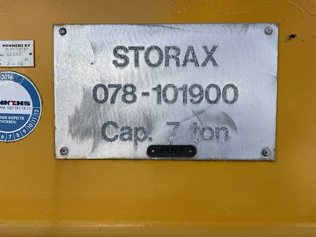 Storax 7 tons laadbrug - afbeelding 14 van  14