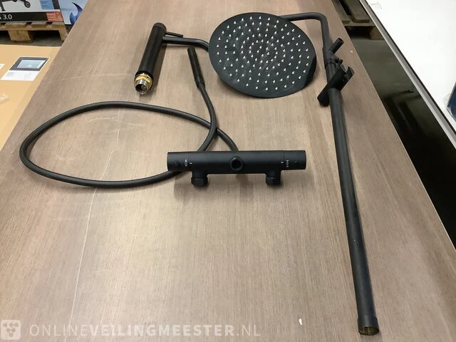Stortdouche + handdouche, zwart - afbeelding 1 van  4