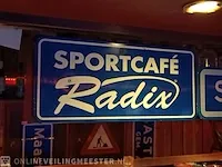 Straatnaambord sportcafe radix