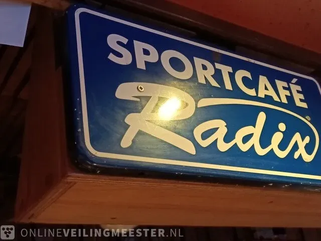 Straatnaambord sportcafe radix - afbeelding 2 van  3