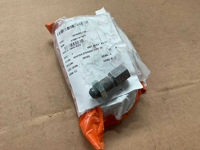 Straight pipe adapter (8x) - afbeelding 1 van  2