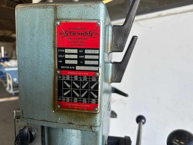 Strands - s68 - pillar drilling machine - afbeelding 6 van  7