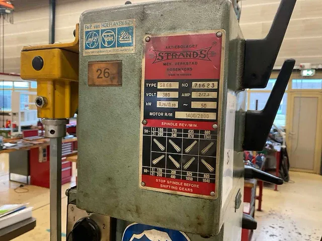 Strands sb68 tafelboormachine - afbeelding 9 van  9
