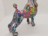 Street-art poedel - gedecoreerd sculptuur - afbeelding 5 van  8