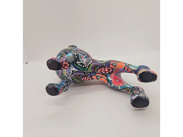 Street-art poedel - gedecoreerd sculptuur - afbeelding 8 van  8