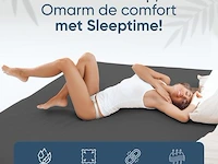 Stretch katoenen hoeslakens antraciet 190x200cm - afbeelding 6 van  7