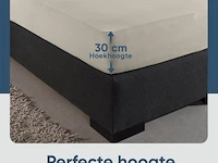 Stretch katoenen hoeslakens creme 140x200cm - afbeelding 7 van  7