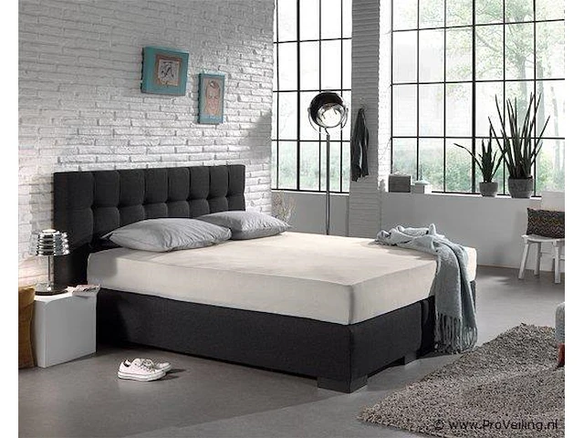 Stretch katoenen hoeslakens creme 160/180x200cm - afbeelding 2 van  7