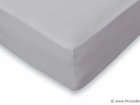 Stretch katoenen hoeslakens grijs 140x200cm - afbeelding 1 van  7