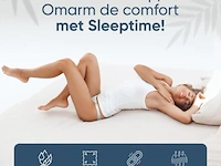 Stretch katoenen hoeslakens wit 140x200cm - afbeelding 6 van  7