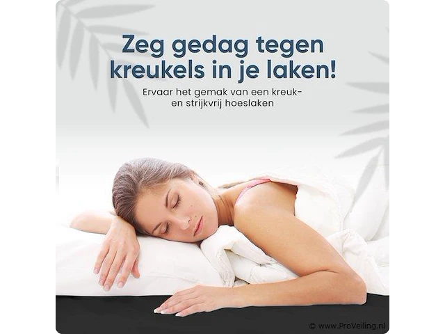 Stretch katoenen hoeslakens zwart 140x200cm - afbeelding 5 van  7