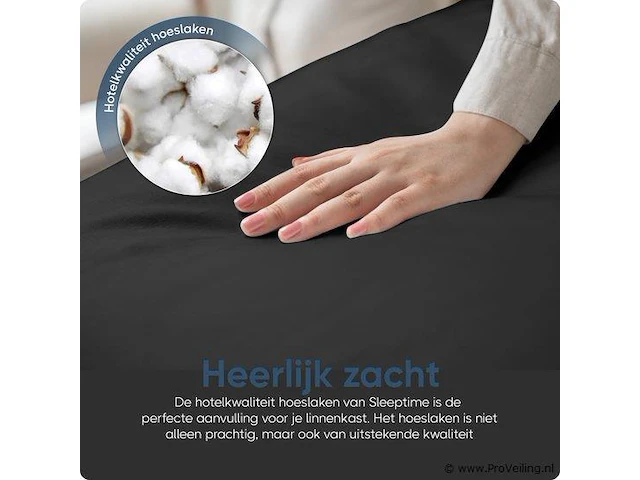 Stretch katoenen hoeslakens zwart 160/180x200cm - afbeelding 6 van  7