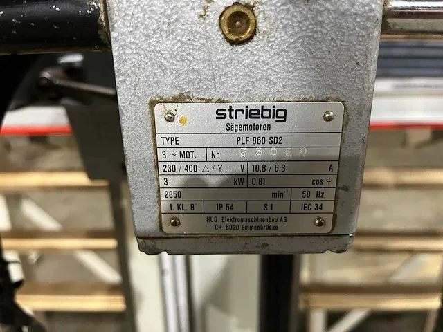 Striebig - econom ii 6220 e - verticale platenzaag - afbeelding 10 van  18