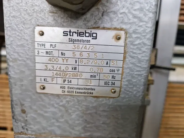 Striebig - standard trk 6220a - verticale platenzaag - afbeelding 15 van  15