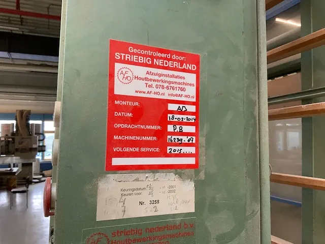 Striebig standard 6220 a vertikale paneelzaag - afbeelding 5 van  6