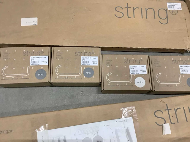 String wandplank metaal (42x) - afbeelding 4 van  17