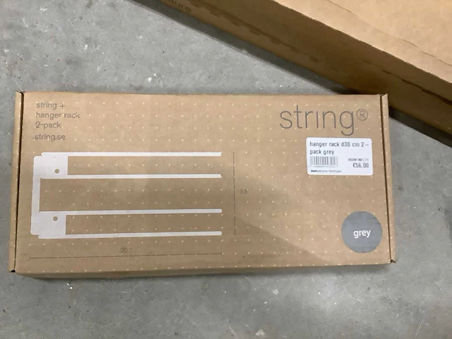 String wandplank metaal (42x) - afbeelding 5 van  17