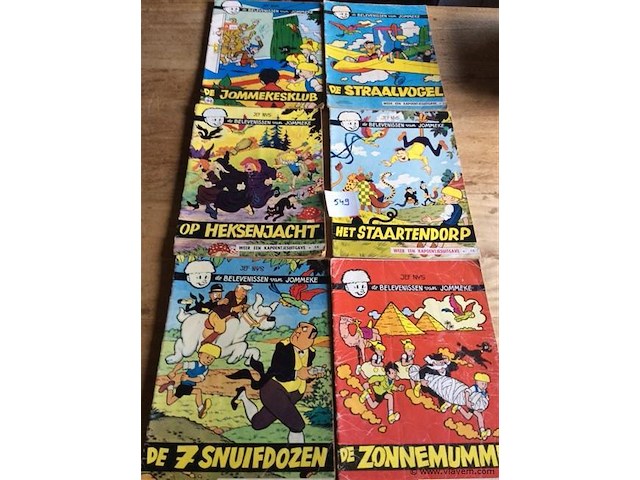 Strip jommeke 6stuks - afbeelding 1 van  3