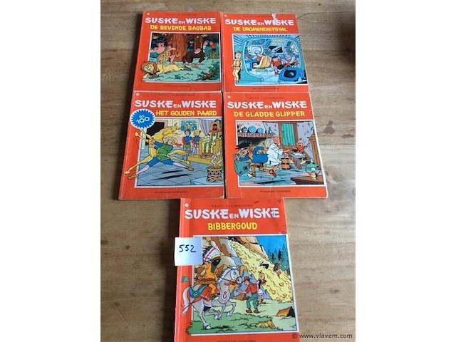 Strip suske en wiske 5stuks - afbeelding 1 van  1