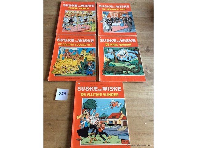 Strip suske en wiske 5stuks - afbeelding 1 van  1