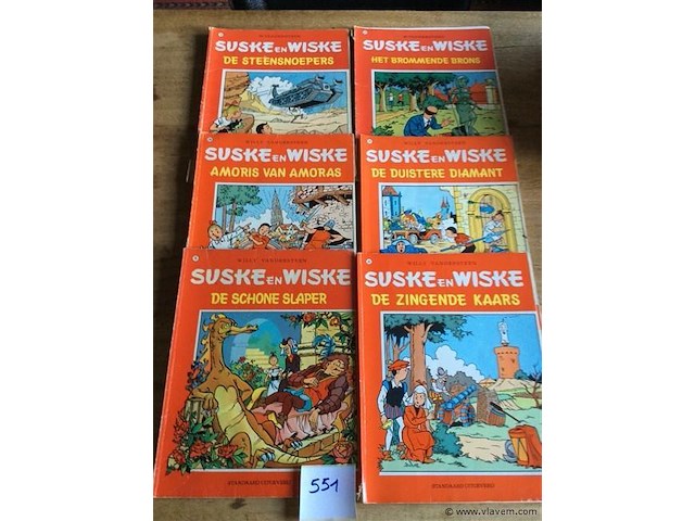 Strip suske en wiske 6stuks - afbeelding 1 van  1