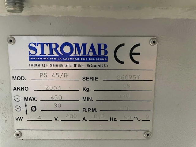 Stromab - ps 45/f - radiaalafkortzaagmachine - 2006 - afbeelding 6 van  12