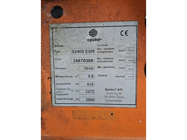 Strooier, schuitemaker, s2400esr, 2010 - afbeelding 16 van  20