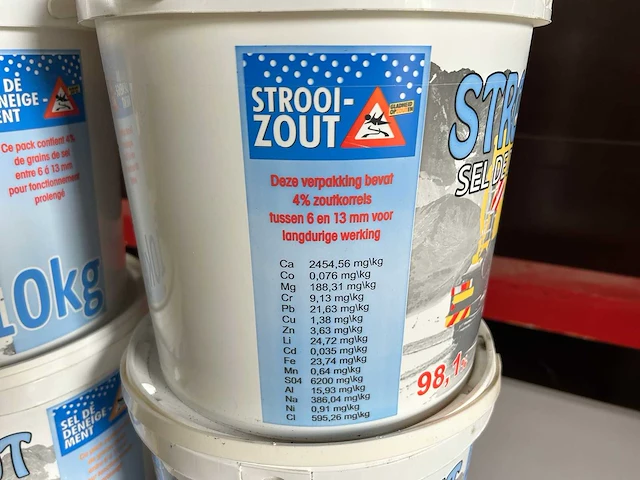Strooizout - wegenzout - zout 10kg. (4x) - afbeelding 2 van  5