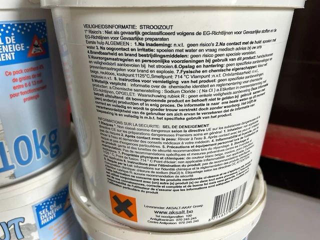 Strooizout - wegenzout - zout 10kg. (4x) - afbeelding 3 van  5