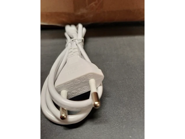 Stroom kabel wit 10 stuks - afbeelding 1 van  7