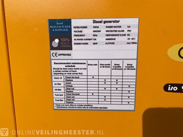 Stroomgenerator stahltech, 70kva - afbeelding 2 van  11