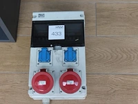 Stroomverdeelkast met 4 groepen w.o. 2x 32 a. - afbeelding 1 van  2