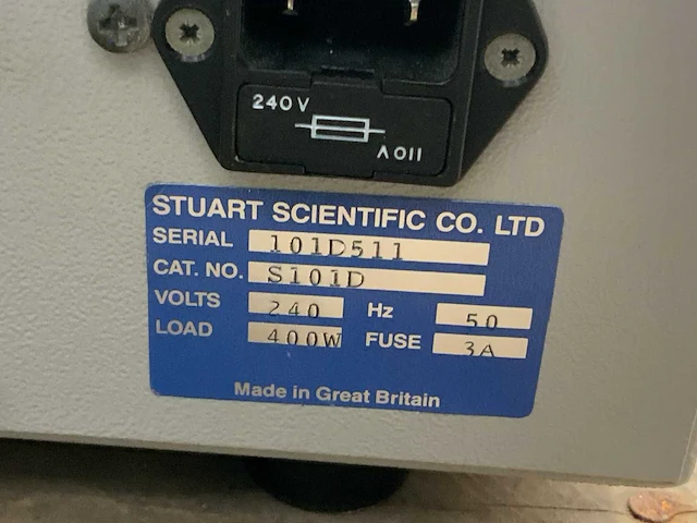Stuart scientific s101d laboratoriumincubator - afbeelding 5 van  5