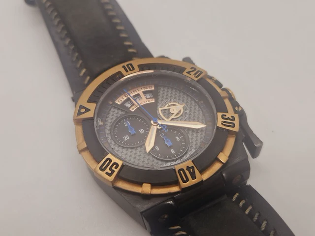 Stührling aquadiver admiral prestige herenhorloge - afbeelding 4 van  6