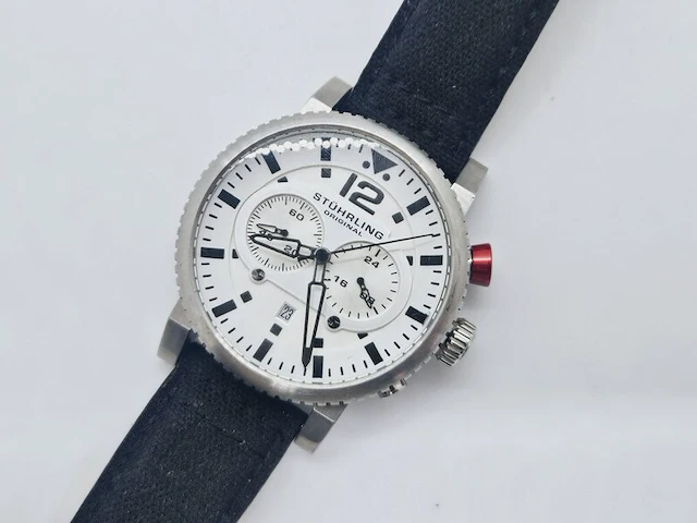 Stührling concorso gtp 356 aviator herenhorloge - afbeelding 4 van  7