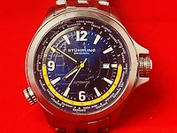 Stührling now voyager aviator worldtimer automatisch horloge - afbeelding 2 van  8