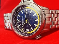 Stührling now voyager aviator worldtimer automatisch horloge - afbeelding 3 van  8