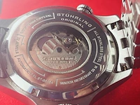 Stührling now voyager aviator worldtimer automatisch horloge - afbeelding 6 van  8