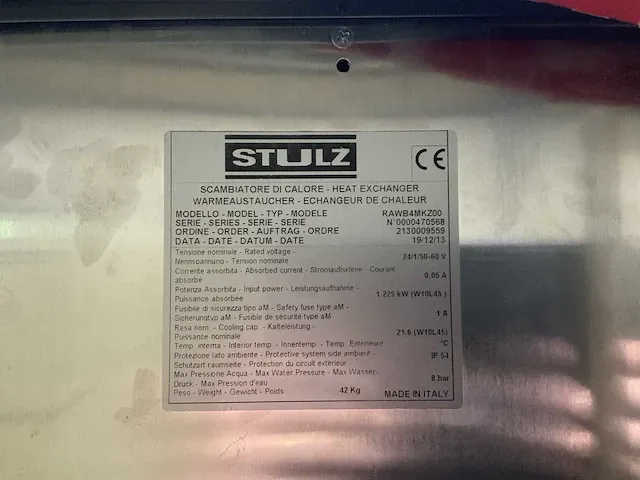 Stulz rawb4mkz00 heat exchanger (3x) - afbeelding 6 van  6
