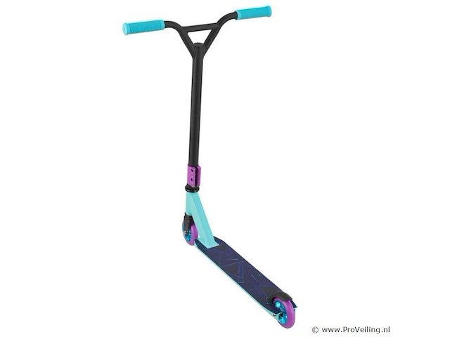 Stunt scooter / stunt step retro purple blauw / lila - afbeelding 4 van  10