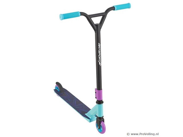 Stunt scooter / stunt step retro purple blauw / lila - afbeelding 1 van  10