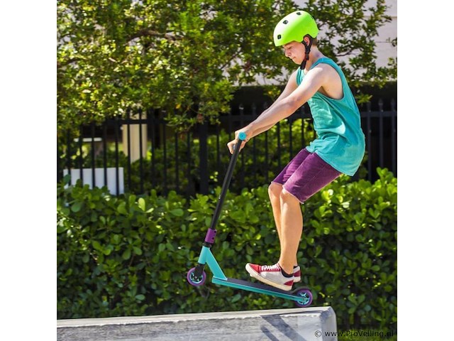 Stunt scooter / stunt step retro purple blauw / lila - afbeelding 3 van  10