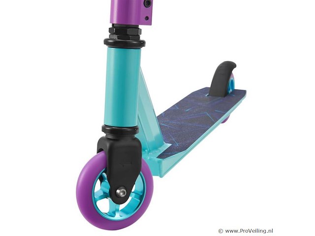 Stunt scooter / stunt step retro purple blauw / lila - afbeelding 6 van  10