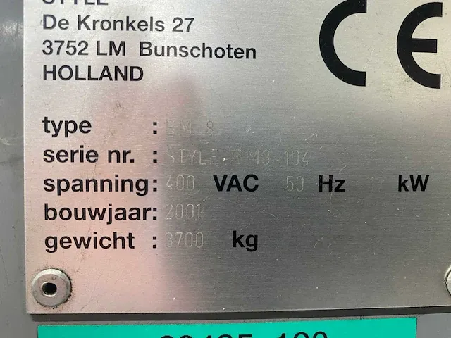 Style - bm 8 - cnc-freesmachine - 2001 - afbeelding 3 van  5