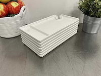 Style point - rechthoekige melamine party plate (27x15 cm) (100x) - afbeelding 3 van  5