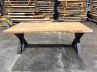 Suar boomstam tafel 200 cm. - afbeelding 1 van  3