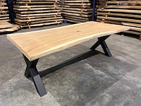 Suar boomstam tafel 220 cm. - afbeelding 1 van  3